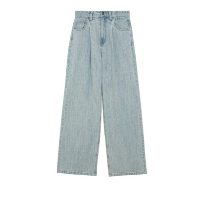 ルーズストレートデニムパンツ Z00224