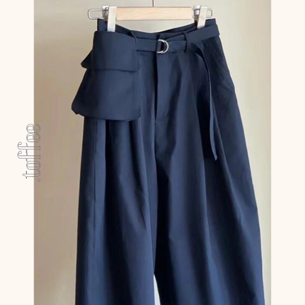 ウエストポーチ付きロングカジュアルパンツ　Z00415