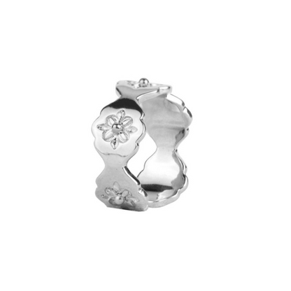 ミニフラワーデザインスリムリング　AU-147