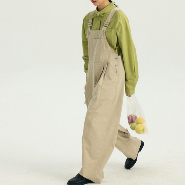 【2color】ラージカラーオーバーサイズコットンシャツ　《Z00726》