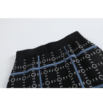 【2pattern】ハイウエストAラインロングスカート X-455