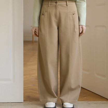 【3color】ハイウエストワイドシミターパンツ Z00890