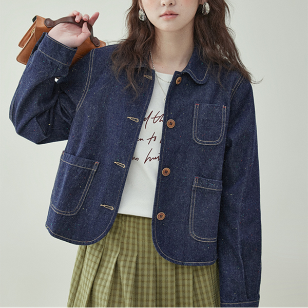 パッチポケットデニムジャケット　《Z00770》