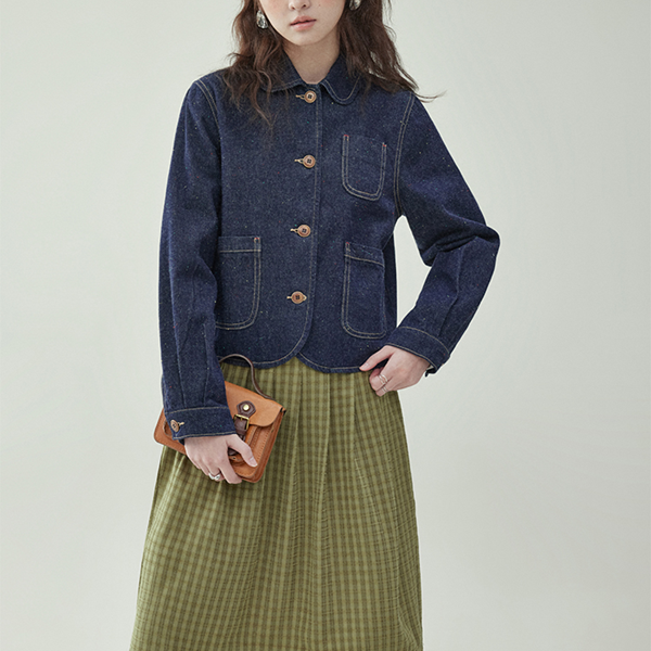 パッチポケットデニムジャケット　《Z00770》
