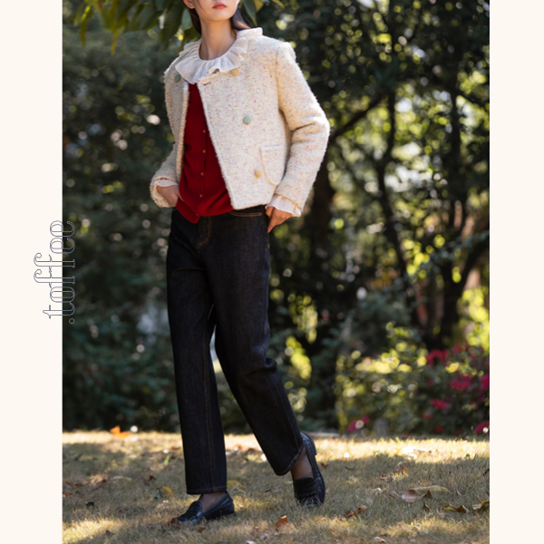 コットンストレッチストレートデニムパンツ　《Z00647》