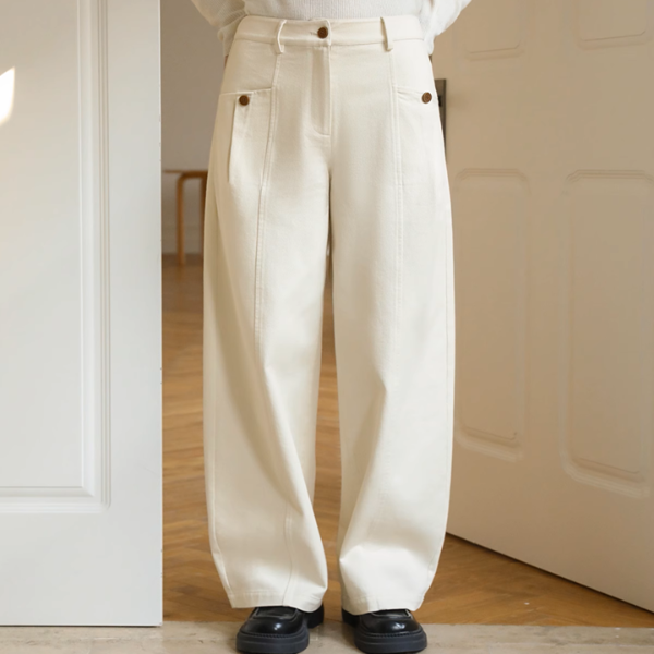 【3color】ハイウエストワイドシミターパンツ Z00890