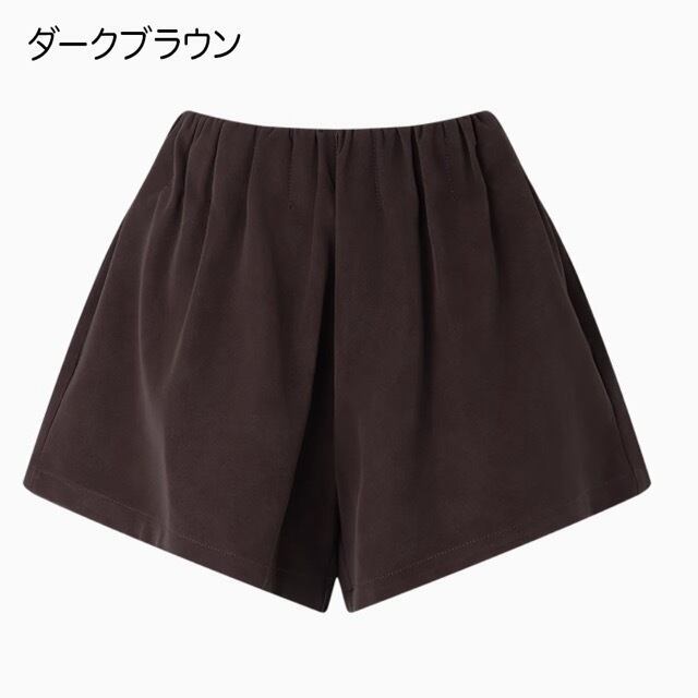 【2color】レトロラグジュアリー：スウェード調ショートパンツ 《C0205》