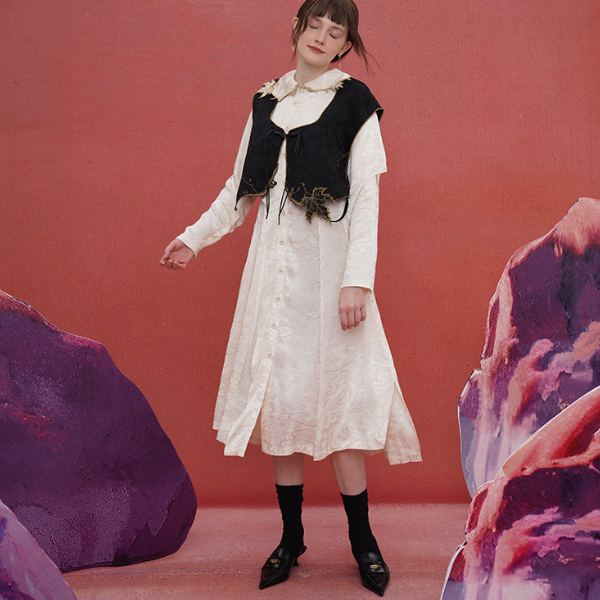 リーフモチーフベスト w-032