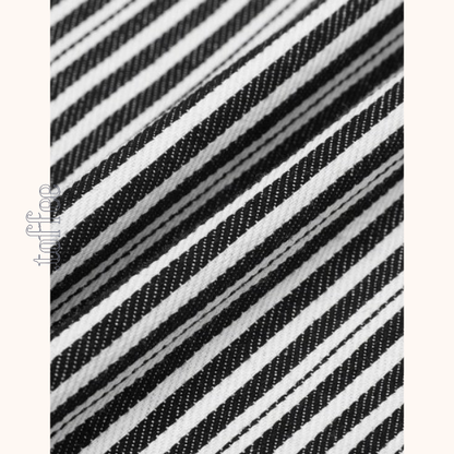 Vネックストライプワンピース　Z00409