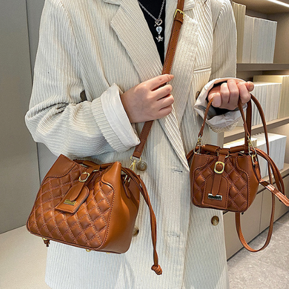 【2pattern】【3color】ショルダー　バケットバッグ X-410