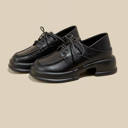 ミドルヒールレースアップシューズ w-055