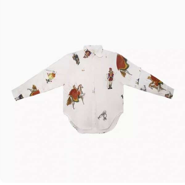 【2color】くるみ割り人形プリント2WAYスリーブシャツブラウス C0108