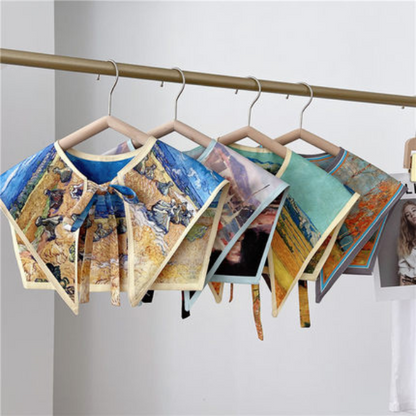 【８color】アーティスティックプリントレトロストール　AU-163