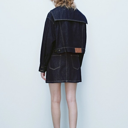 セーラーカラーデニムジャケット Z00278