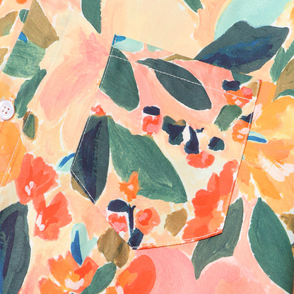 マルチカラー花柄プリントシャツ《Z00917》