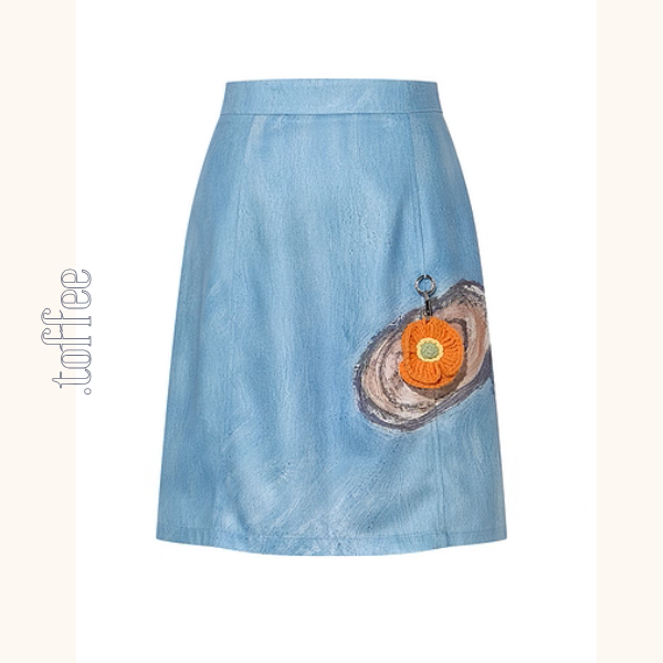 幻想アートプリントスカート《Z01062》