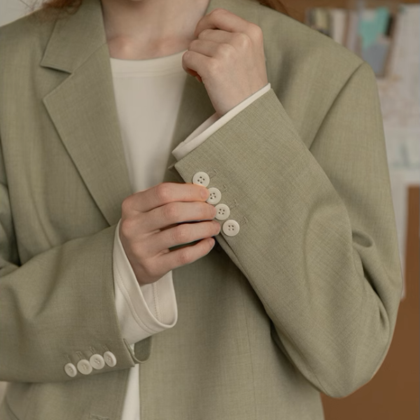 【2color】シングルブレストテーラードジャケット《Z00851》