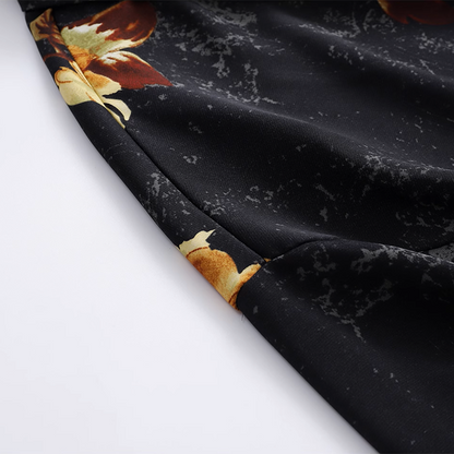 ボックスシルエット花柄シャツ《Z00919》