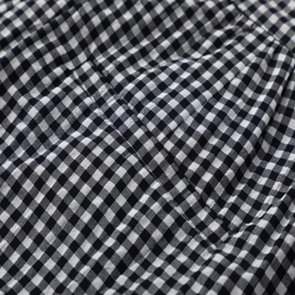 ギンガム刺繍ブラウス＆ショートパンツセットアップ《Z01038》