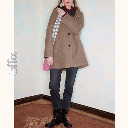 【2color】ハイウエストストレートデニムパンツ　《Z00712》