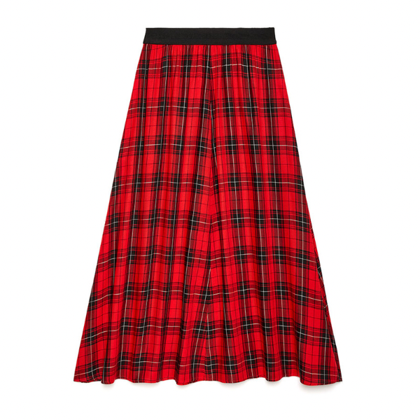 【2color】ブラックスチュアートロングスカート X-267