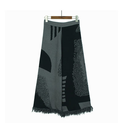 【2color】タッセルジャガードパンツ X-351