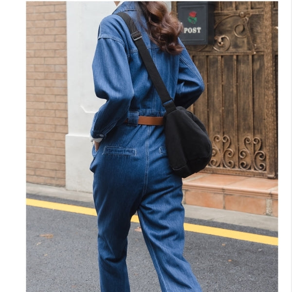 1枚で決まる！デニムオールインワン  tb026