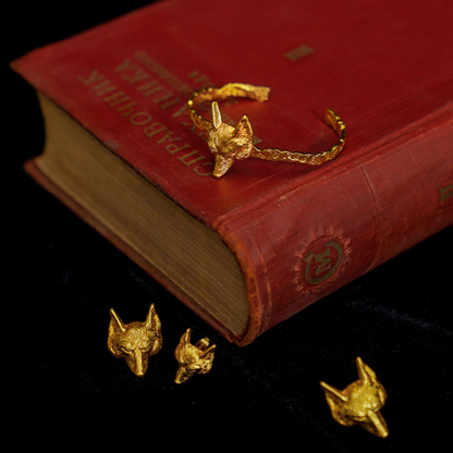 【２Size】ゴールドアニマルピアス w-031