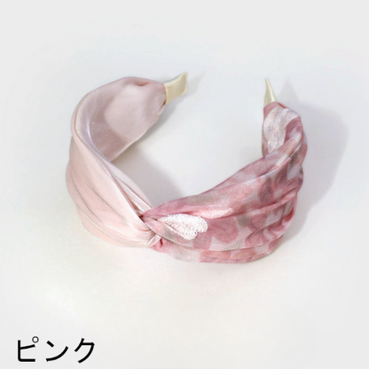 【5color】オーロラ＆花柄カチューシャ Z00323