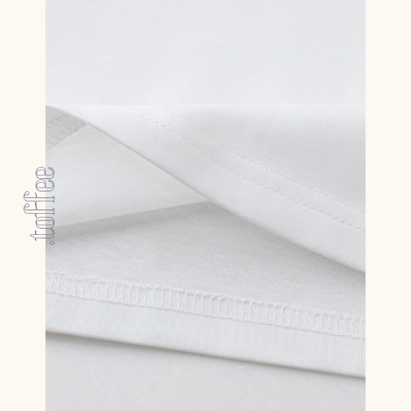 ブルーストライプタイ付きドロップショルダートップ　Z00462