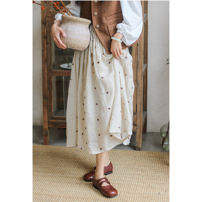 【2color】ラウンドトゥゴールドバックル付きローファー Z00147