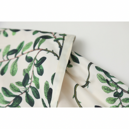 ビッグラペルヴィンテージ風プリントシャツ　AU-043