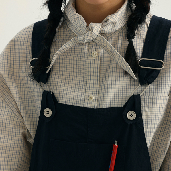 【2color】ラージカラーオーバーサイズコットンシャツ　《Z00726》