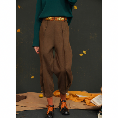 【２color】リブヘムセンタープレスパンツ AU-468