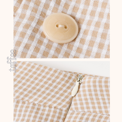 レトロ調ハイウエストAラインロングスカート　Z00783