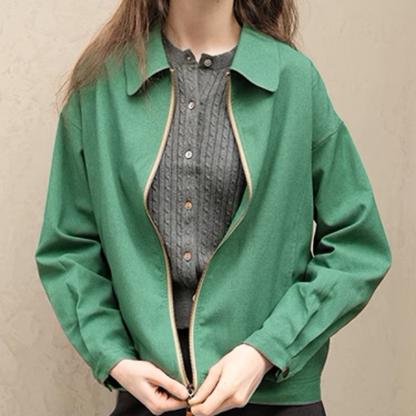 ショート丈グリーンジャケット《Z00874》