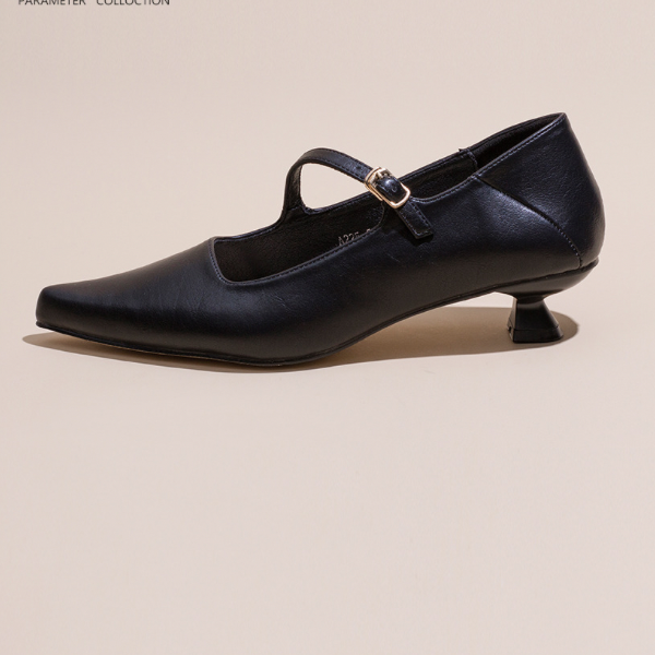 【４color】ポインテッドトゥバンドパンプス w-045