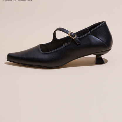 【４color】ポインテッドトゥバンドパンプス w-045