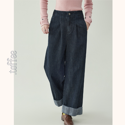 ハイウエストワイドバギーパンツ　《Z00733》
