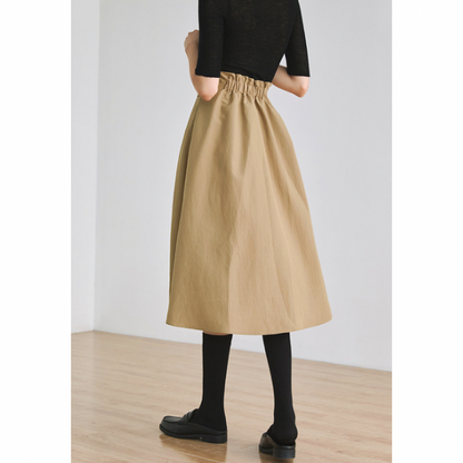 【2color】アシンメトリーベルテッドスカート X-122