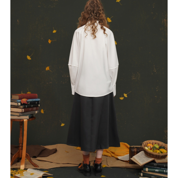 【２color】フォックスボタンシャツ w-033