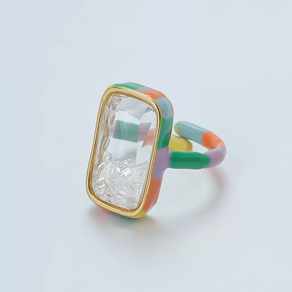 カラフルアジャスタブルリング　Z00416