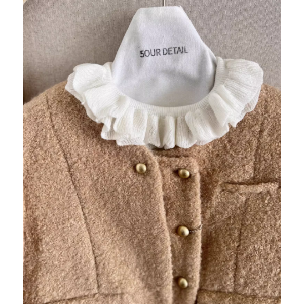 【4color】フリルネックトップ Z00040