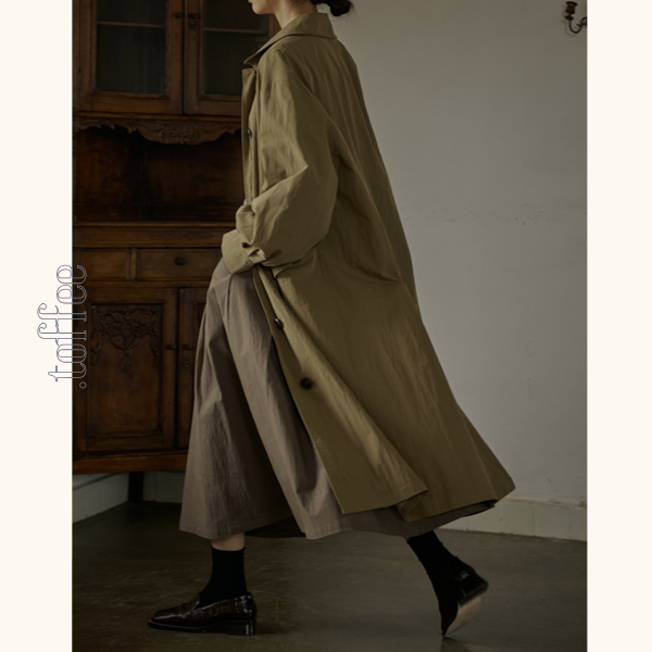 オリーブグリーンロングジャケット　Z00524