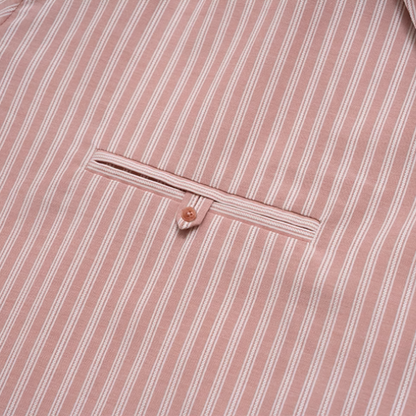 【2color】ストライプ柄ボックスシルエットシャツ《Z00854》