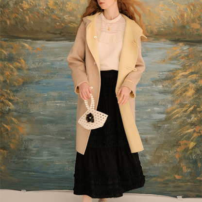 パールデコラティブバルーンスリーブブラウス Z00627