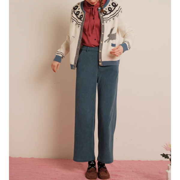 【3color】コーデュロイストレートパンツ  Z00081