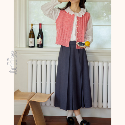 2タイププリーツミモレ丈スカート　Z00564