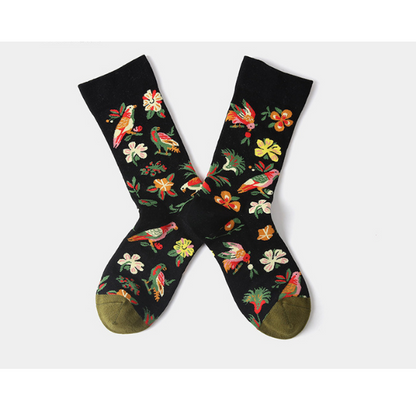 フラワージャガードソックス3Pセット X-334