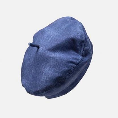 【２color】レトロスタイルデニムカラーベレー帽　AU-035